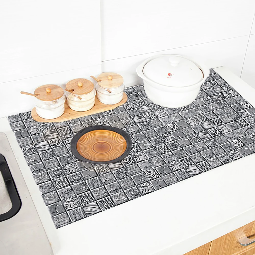 20cm/30cm Frosted Floor Sticker Home Decor Kitchen Table Living Room Cupboard Vinyl Wall Sticker Peel & Stick Wall Poster 10pcs