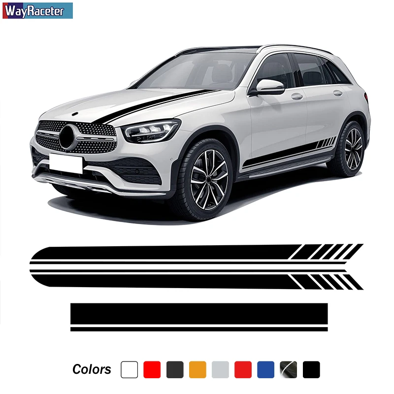 

Edition 1 AMG наклейка на капот автомобиля сбоку юбка в полоску Стикеры для Mercedes Benz GLC класс X253 C253 купе GLC43 GLC63 GLC250 GLC300