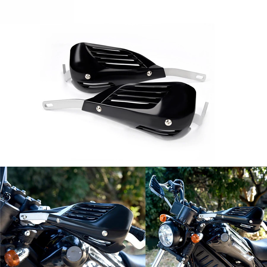 

1 Pair 22mm Motorcycle Pit Dirt Bike Handlebar Handguard Protector Protection Black