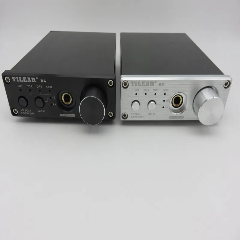 DAC-D6 Fiber Coaxial USB Decoder Dual ES9038Q2M Decoding with TPA6120 Headphone Amplifier