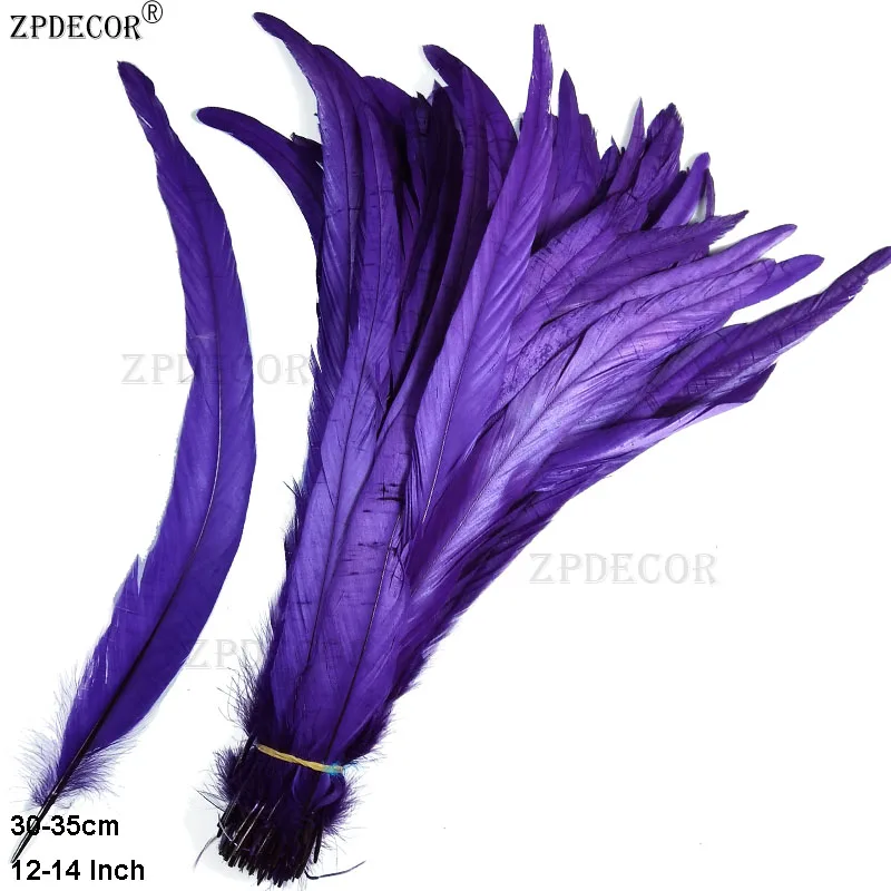 12~14 Inch 30~35CM Rooster feathers Or Chicken Feather for Weddings Carnival Decorations