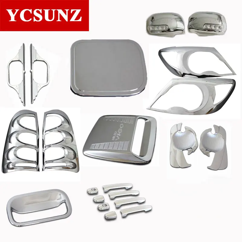 

Car Parts Chrome Kit Accessories For Toyota Hilux Vigo Sr5 2005 2006 2007 2008 2009 2010 Double Cabin