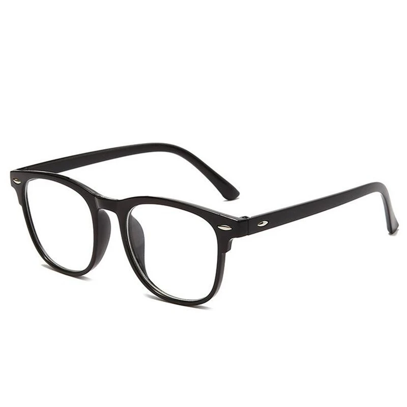 Rivets Square Nearsighted Glasses Finished Women Men Leopard Frame Student Myopes Lunettes 0 -1.0 -1.5 -2.0 -2.5 -3.0 To -6.0