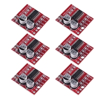 6Pcs Mini L298N DC Motor Driver, MX1508 Mini Dual Channel 1.5A 1.5A 2 Way PWM Speed Controller Dual H-Bridge Replace Stepper