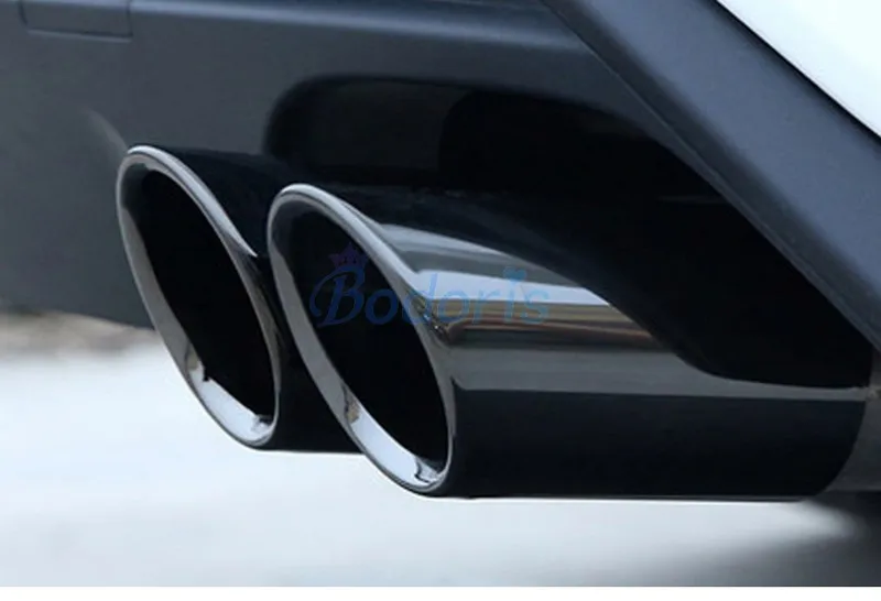 For Ford Focus 2019 2020 Mk4 Ti-Black Color Stianless Steel Rear Exhaust Muffler Tip Tail Pipe End Car-styling Accessories