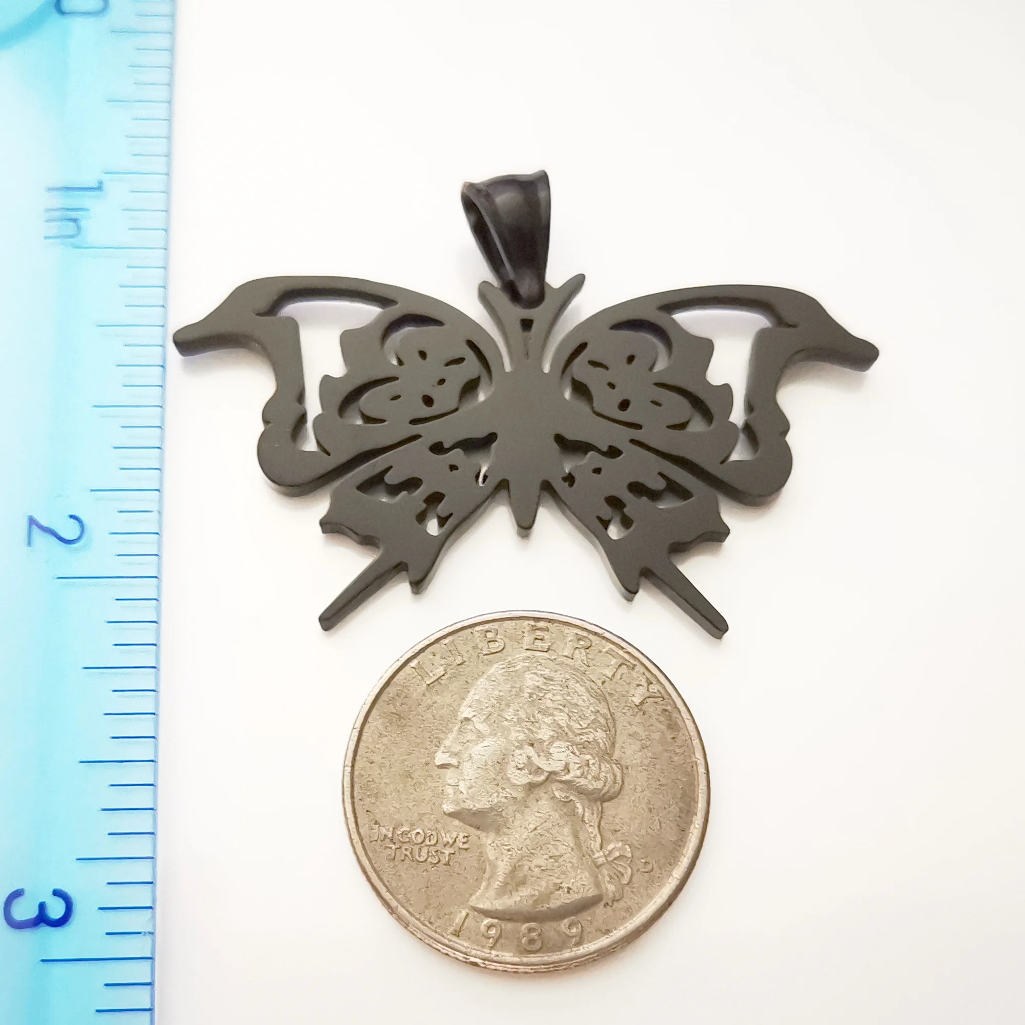 Black butterfly Juggalo Hatchet Pendant Charms Stainless Steel ICP Jewelry Necklace 30'' ball chain for Party Gifts