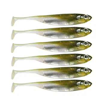 Balıkçılık Yumuşak Lures 7 cm 8 cm 10 cm Shad Balıkçılık Solucan Swimbaits Silikon Yumuşak Cazibesi Sazan Bas Alabalık Pike Balıkçılık