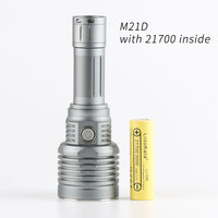 Convoy M21D flashlight, XHP70.2, XHP70.3 HI,SFT40  ramping,Type-C charging port,with 21700 battery inside