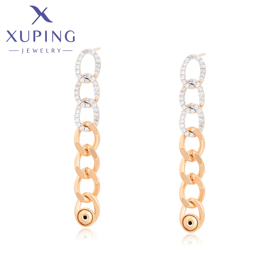 

Xuping Jewelry Fashion Simple Gold Color American Style Earrings for Women Girl Party Gift A00735641