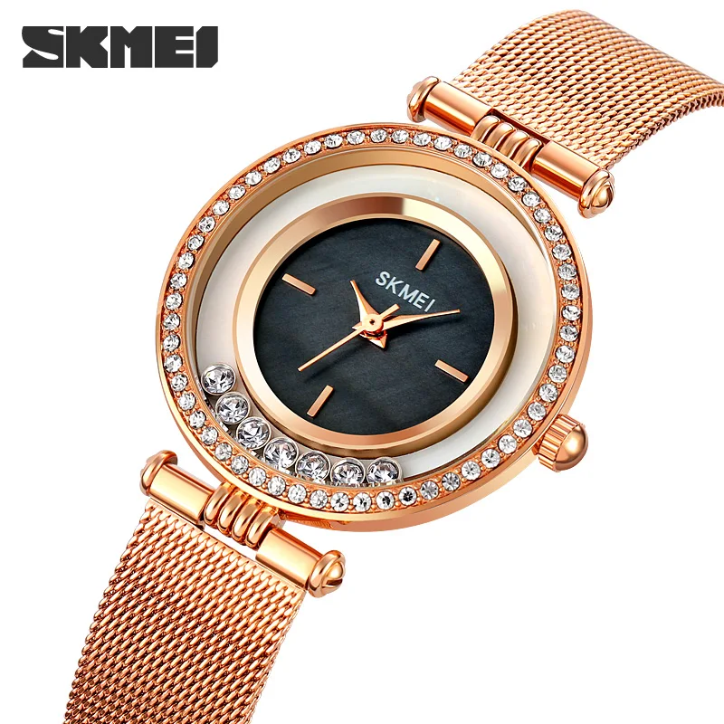 

Women Watches Rose Gold Fashion Woman Watches 2021 Brand Luxury Quartz Ladies Wrist Watches Relogio Feminino Montre Femme SKMEI