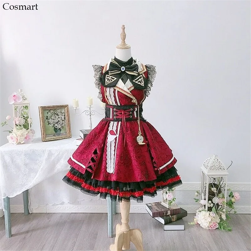 VTuber Hololive Houshou Marine Captain Gothic Lolita Dress Uniform Cosplay Costume Carnival Party Outfit Women New 2021