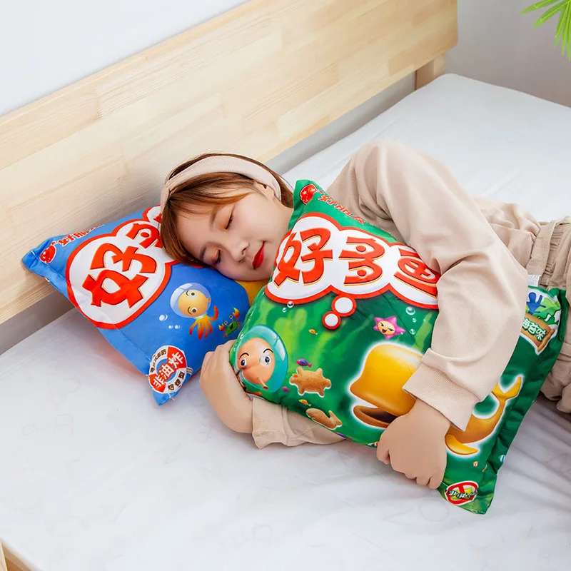Simulation Instant Noodles Plush Pillow Stuffed Beef Fried Noodles/Rainbow Candy/Hot Dogs /Potato Chips Gifts Food Plush Toy