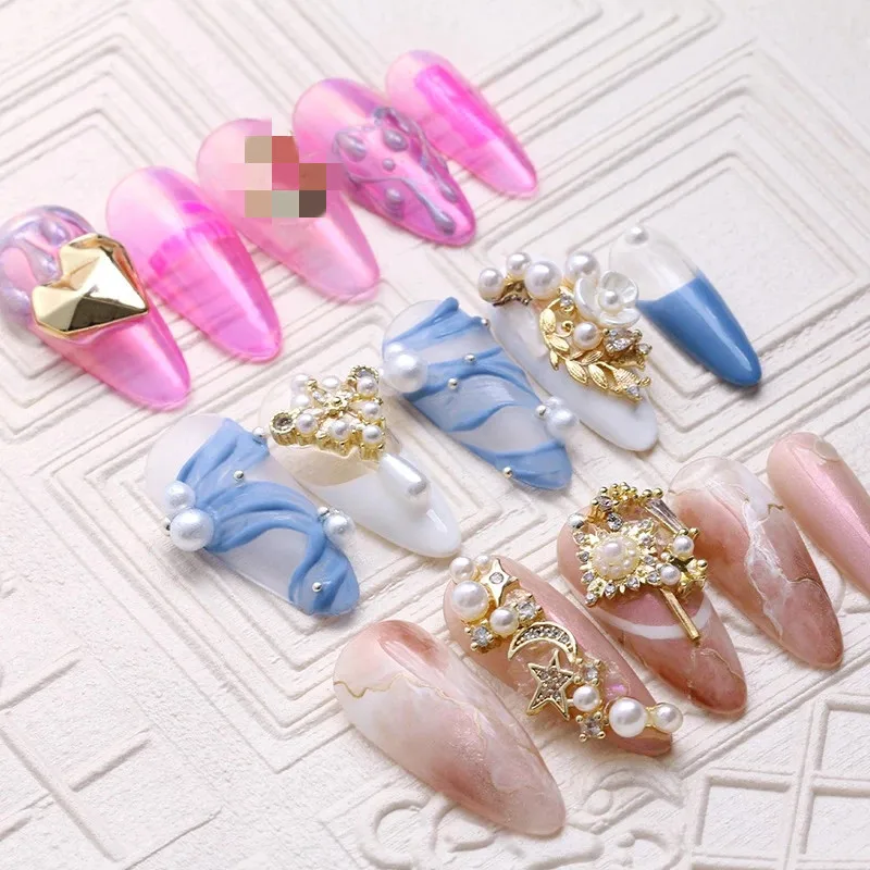 5pcs zircon alloy Nail art Jewelry 3d butterfly Nail art decoration zircon alloy nail art accessories zircon nail art ornament