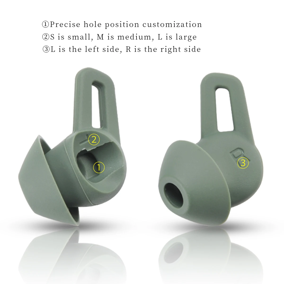 Ear Tips for HUAWEI Freelace Pro Eartips Neck-Mounted Headphone Tips Anti-Drop Avoid Falling Off Silicone Earplugs Ear Wing 6pcs