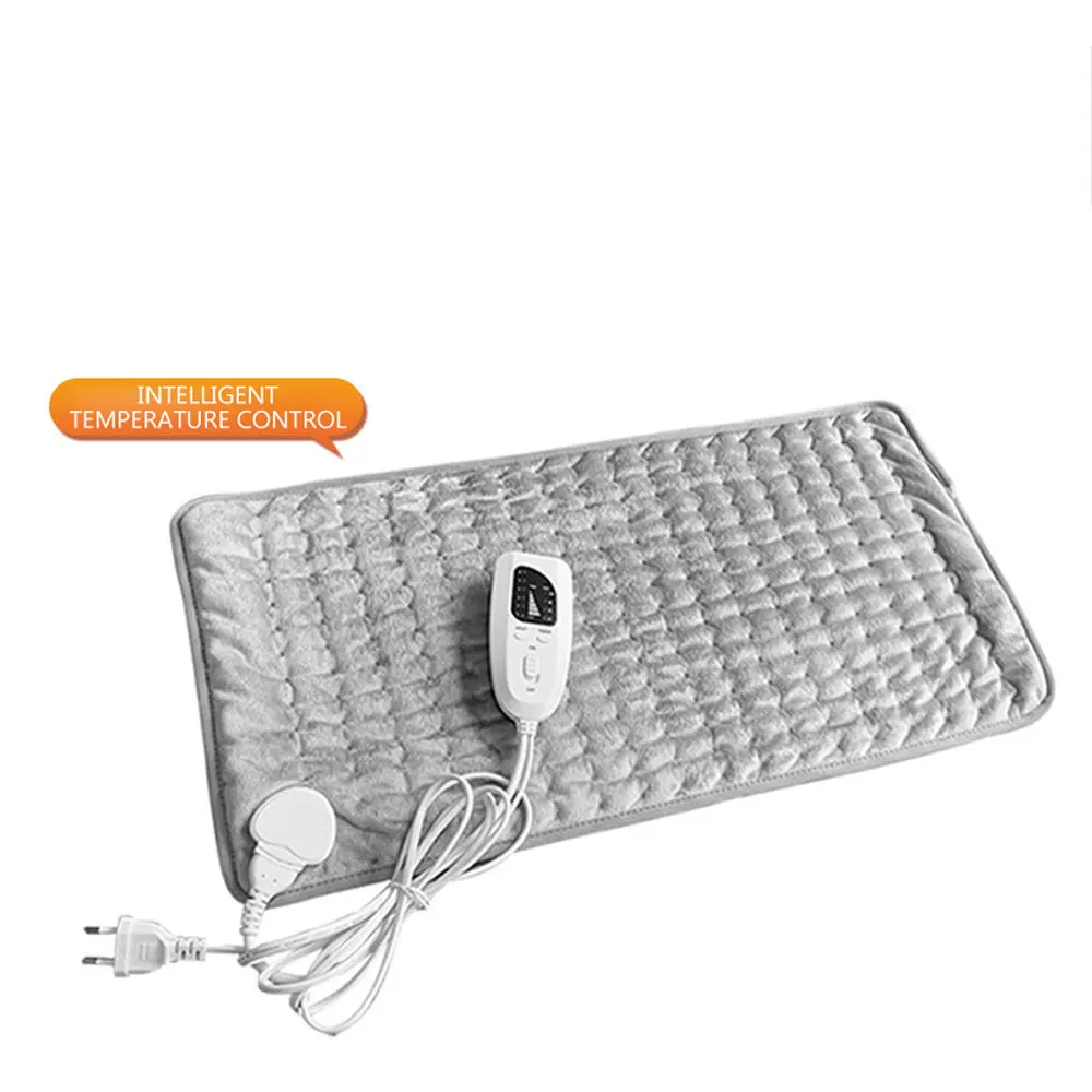 

100-240V 75W 60*30cm Microplush Electric Heating Pad for Abdomen Waist Back Pain Relief Winter Warmer 6 Heat Controller