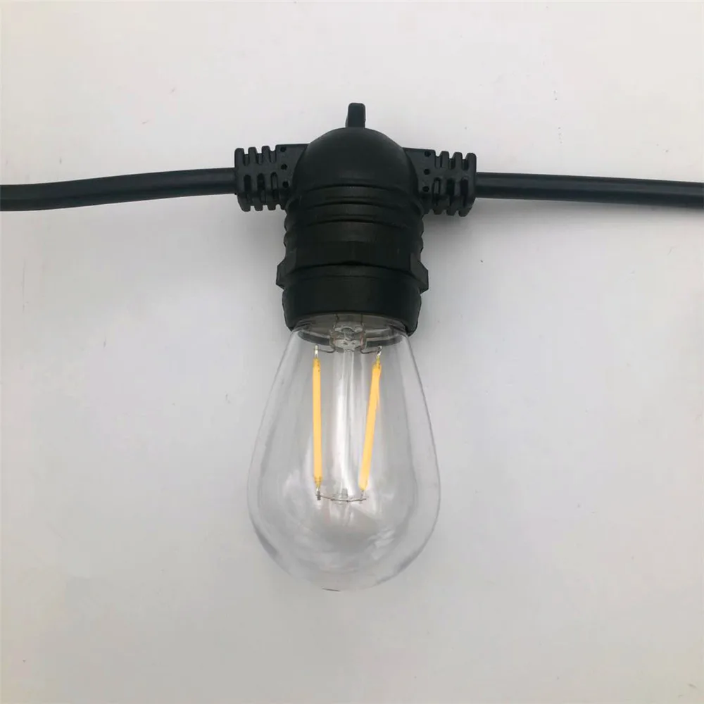 LED Commercial Grade Outdoor String Lights With IP68 Waterpoof For Holiday Wedding Party Lighting