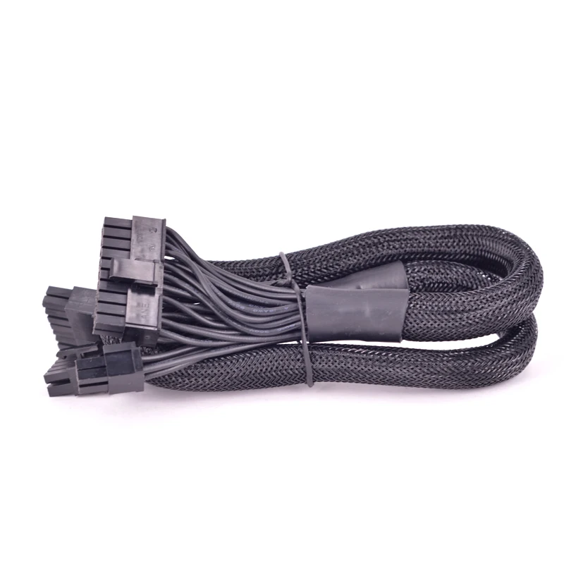 Cable de fuente de alimentación Modular PSU, 14 + 10 pines a 20 + 4 pines ATX, placa base de 24 Pines, Cable plano para Corsair HX1200i HX1000i HX850i HX750i