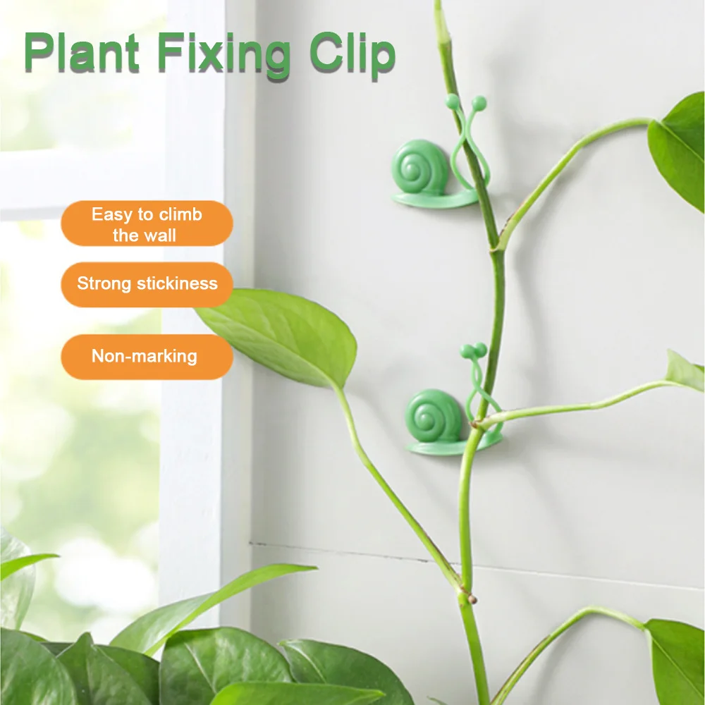 Hot Snail Shape Plant Grafting Clips Vegetables Tied Flowers Holder Hooks Branch Holding Vine Fixation Gardening Tools 10PCS/Set