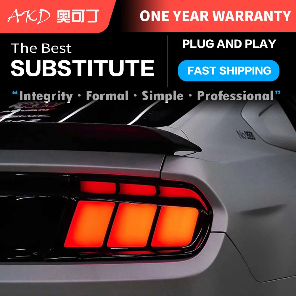 

Car Tail Lights Automotive Parts For Ford Mustang 2015-2020 Taillights Rear Lamp LED Signal Reversing Parking Lights FACELIFT