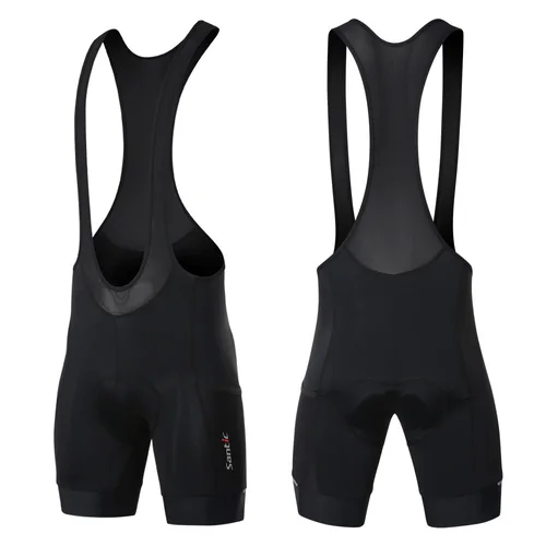Imagen 2 del producto Santic culotte ciclismo hombre 4D acolchados de montaña para bicicleta pantalones cortos con pechera para ciclismo de malla transpirable con bolsillos para verano cullotte ciclismo hombre talla asiática