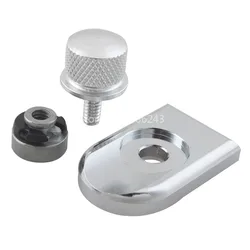 Rear Fender Passenger Seat Bolt Tab Nut Screw Knob Cover Hardware For Harley Sportster XL 883 1200 Dyna Softail Touring Chrome