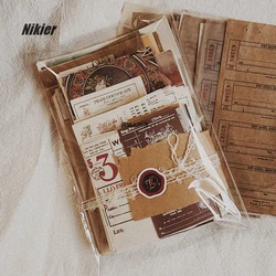 230 Sheets Retro Note Vintag Decoration Stationery Plants Sticker Memo Diary Planner Scrapbooking Material Paper Diy Journal