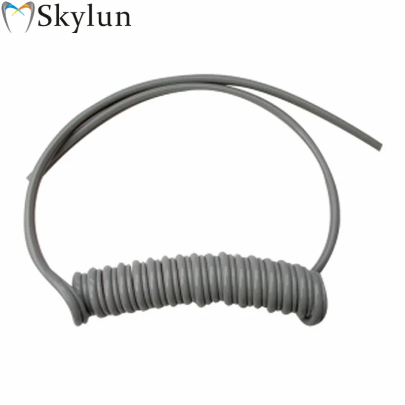 1PC Dental 2 Holes High Speed Handpiece Hose Dental Chair Unit Tubing Spiral tube Without Connector Silicone Spiral Pipe SL1118