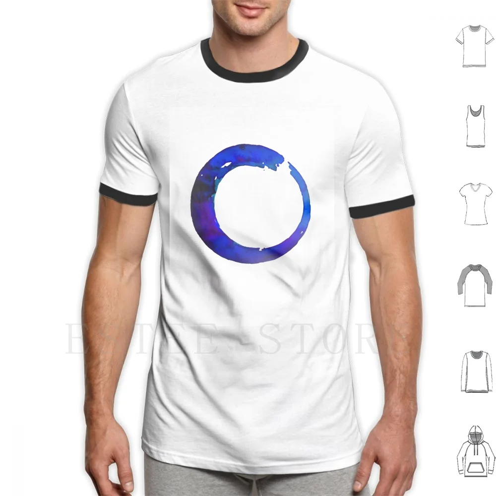 Enso Of Zen No. 21a By Kathy Morton Stanion T Shirt Cotton Men DIY Print Enso Zen Circle Enso Art Zen Zen Art Brushstrokes