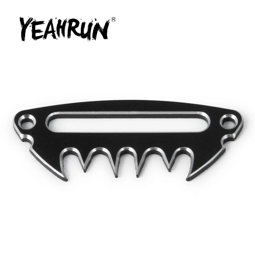 YEAHRUN Alloy Metal Winch Control Mount Plate for Axial SCX10 D90 1/10 RC Crawler Car Parts Accessories