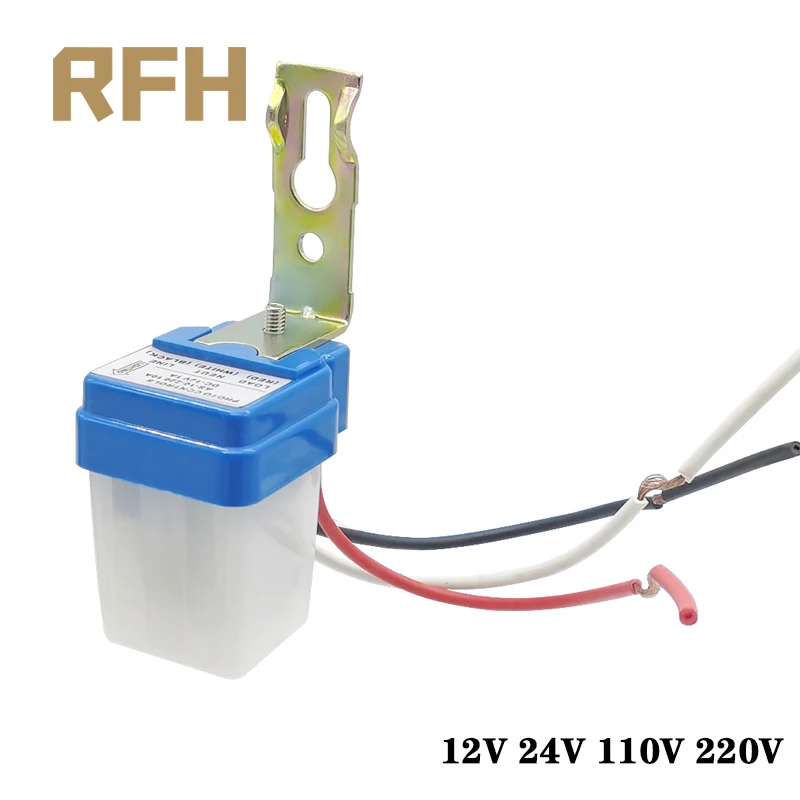 Automatic On Off Photocell Street Lamp Light Switch Controller DC12V  AC220V 50-60Hz 10A Photo Control Photoswitch Sensor Switch