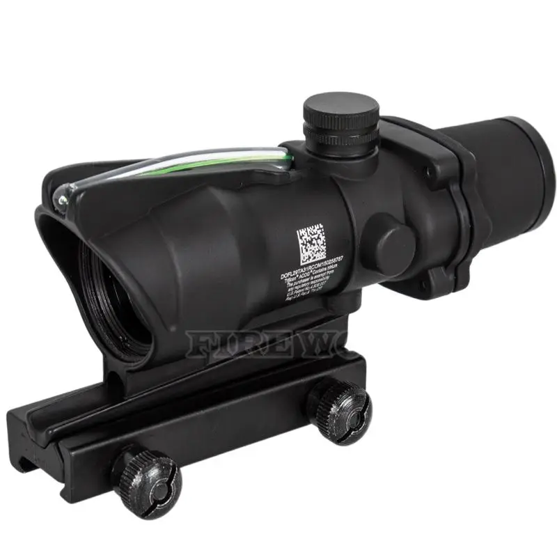 4X32 Fiber Source Green Illuminated Scope black color Tactical Hunting Riflescope