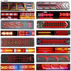 24V LED Car Truck Rear Tail Light Warning Lights Rear Lamps Waterproof Tail light Anti-collision Trailer Truck light SteyrTa