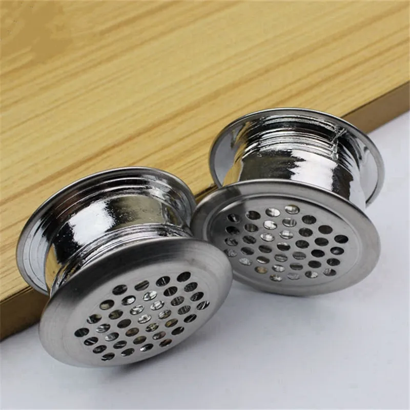 10set Stainless steel double-sided adjustment vent cover furniture Air Vent Louver ventilator grille cover for Shoe cabinet