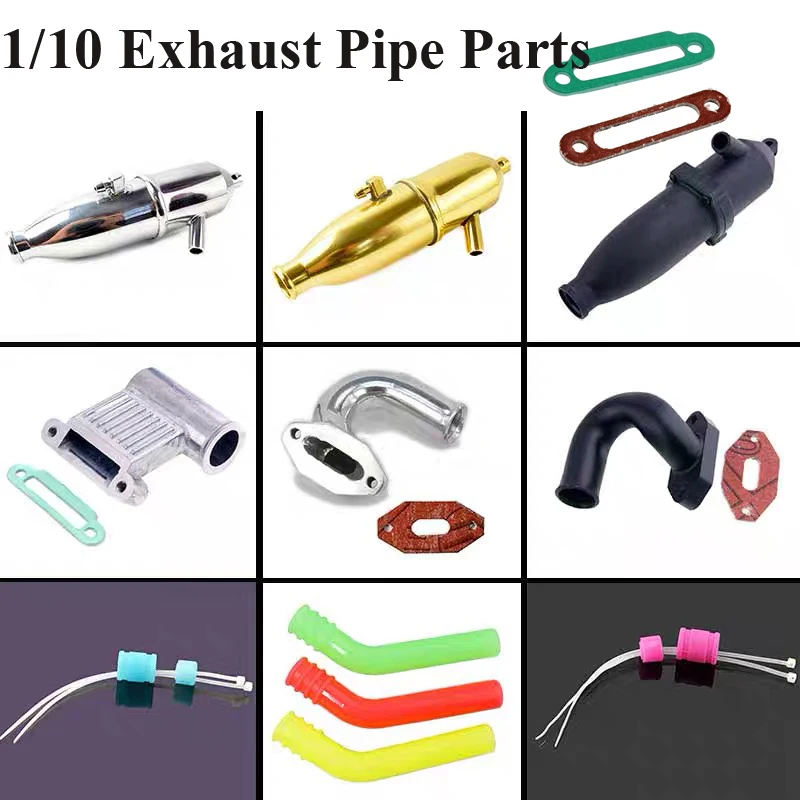 Exhaust Pipe Connector Manifold Part for HSP 1/10 Nitro Engine RC Car 102009 02031 02172 02026