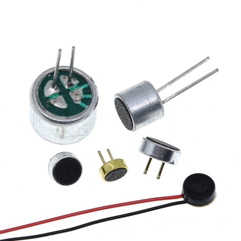 TZT 10 Stück Sortierte Elektret-Mikrofone mit 2-Pin-Anschluss 9x7mm 9767 6x5mm 6050 6x2.2mm 6022 4.5x2.2mm 4522 4x1.5mm 4015 – Detail 13