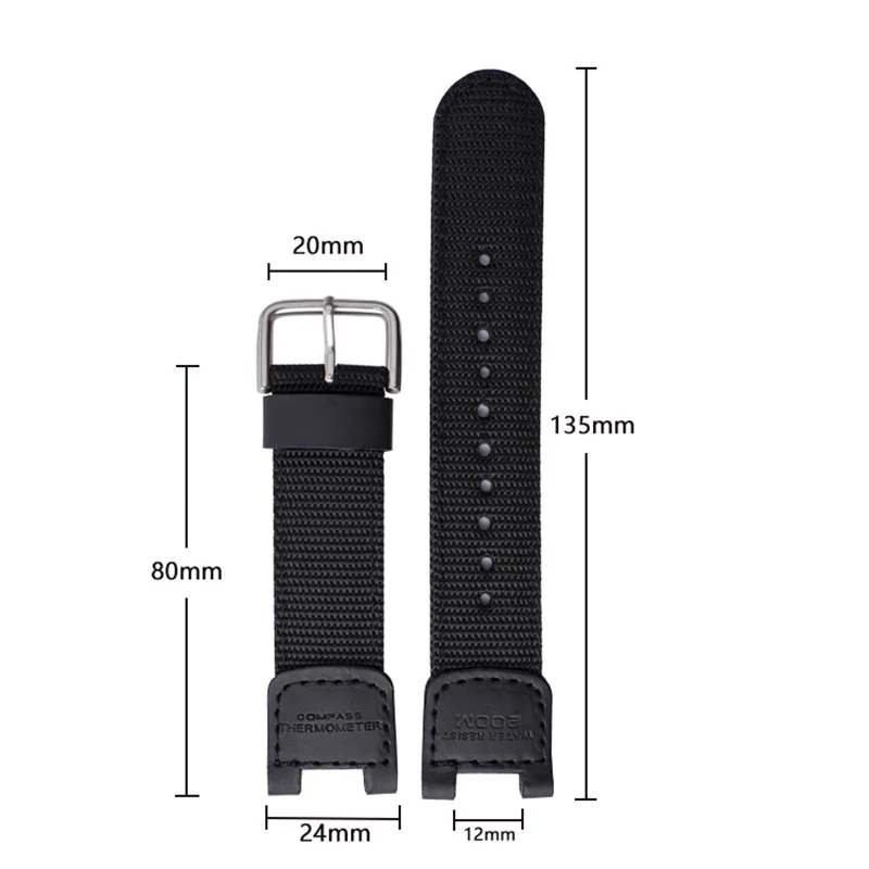 for Casio SGW-100 sgw 100 GW-3500B Military Green Nylon Watchband Waterproof Strap Replacement Driving Sport Watch Accessories