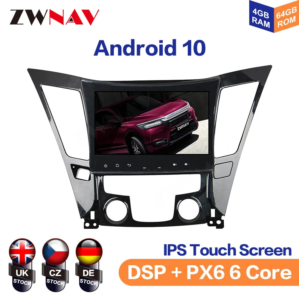 Android 10 4+128GB Multimedia Player For Hyundai SONATA 8 I40 I45 I50 YF 11+ Auto Radio GPS Navigation Tape Recorder Head Unit