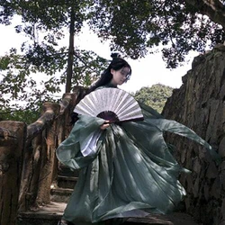 Scum Villain Self Saving /Self-help System Shen Qingqiu Cosplay Hanfu Dress Women Men Anime Costumes Wig Chinese Fan Halloween