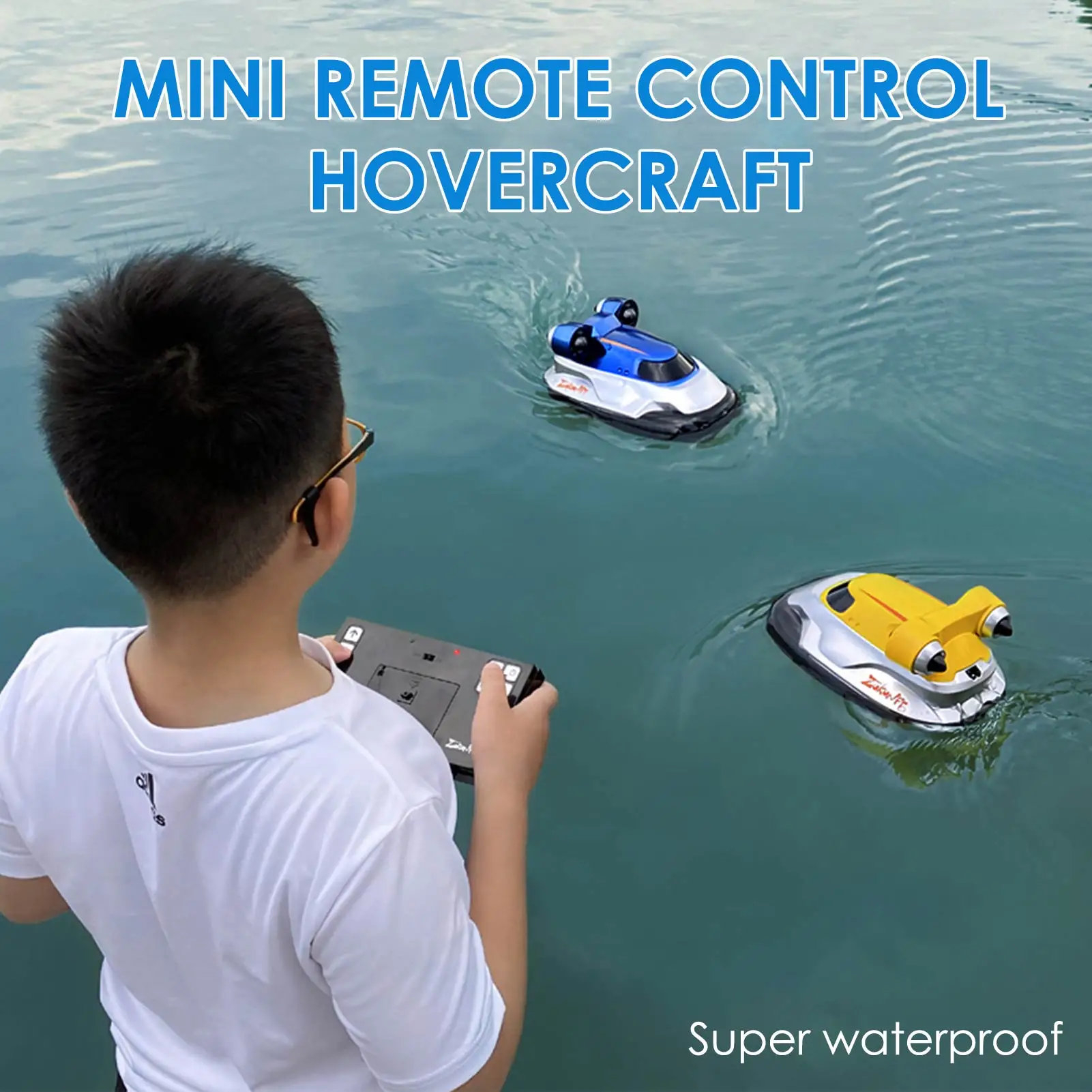 

2.4G Mini Remote Control Boat Electric Small Hovercraft Remote Control Speedboat Racing Boat RC Hovercraft Toy Gift For Kids