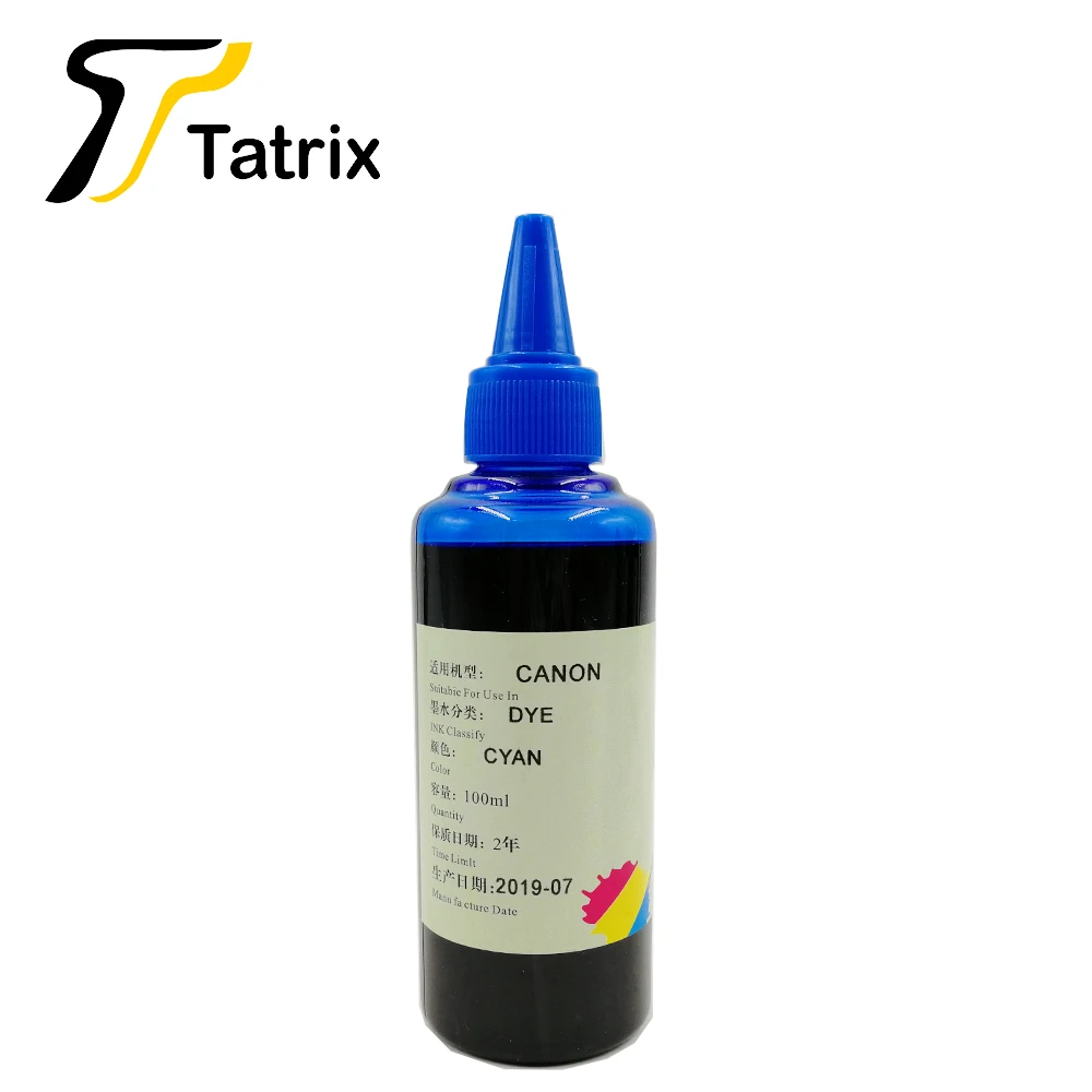 Tatrix 4 bottles 100ML Canon series Refill ink For Canon cartridges , Dye Ink Photo Ink for Canon Desktop / All-in-One printer