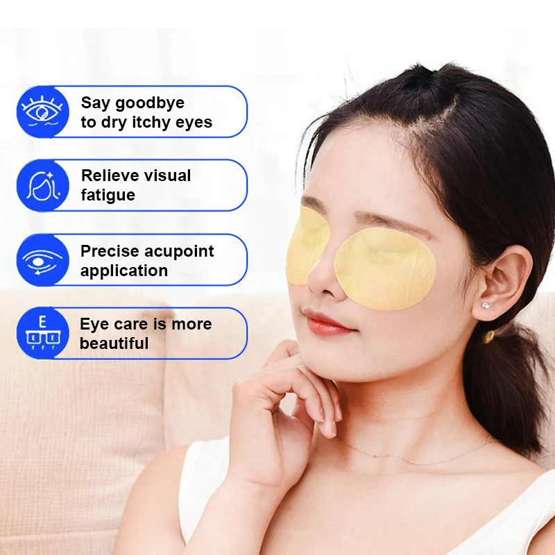 10pcs Dry Eyes Patch Improve Eyesight Refreshing Mask Anti-Wrinkle Sticker Medical Eye Rtrain Effective Relief Plaster C2128