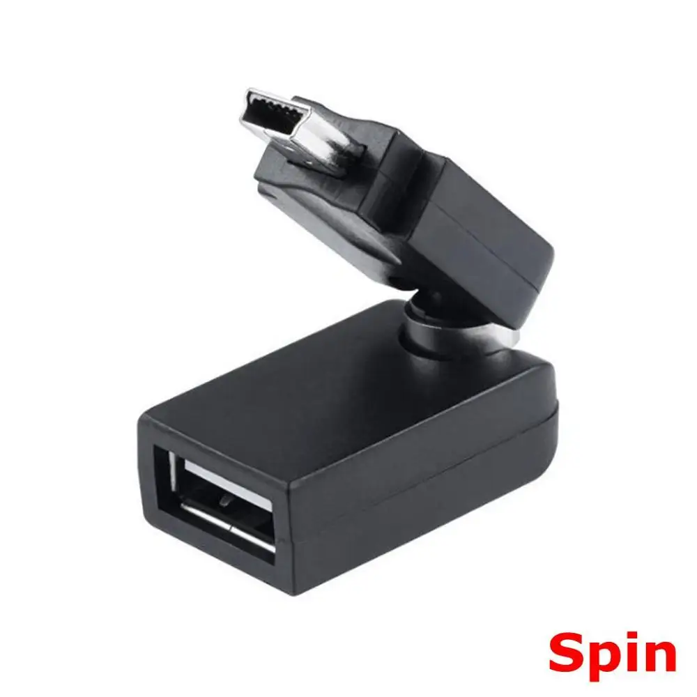 Mini USB 5-pin Male to USB Female 90 Degree Angle Connector Data Synchronization OTG Adapter for Car MP3 MP4 Mobile Phone U Disk