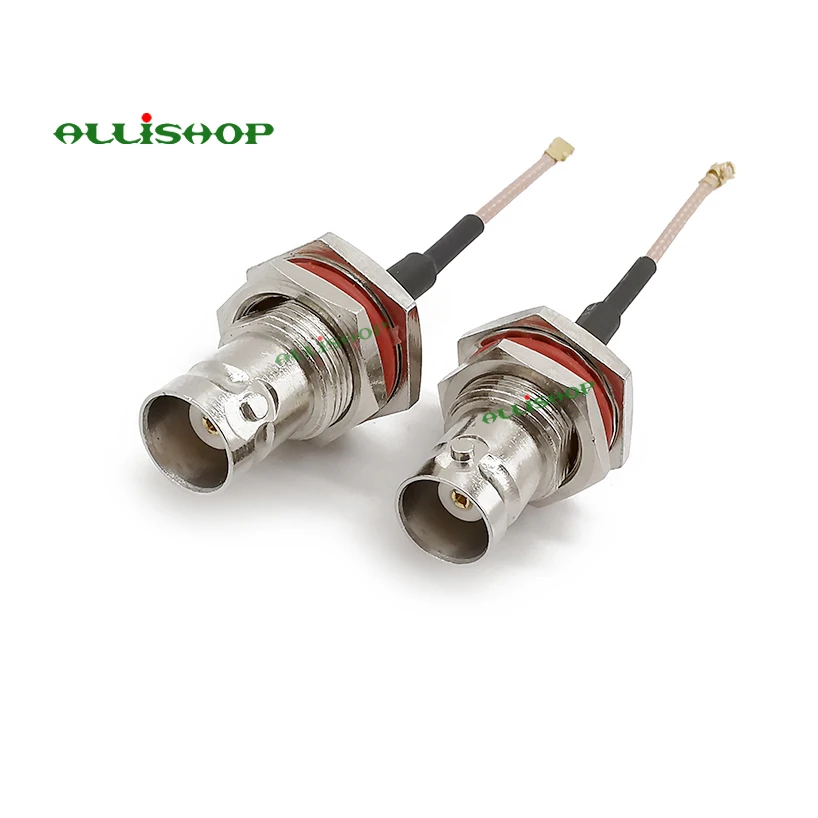 BNC Female Jack Bulkhead to IPX U.FL Female RF Coaxial Connector RG178 Cable Pigtail Adapter 5-50cm