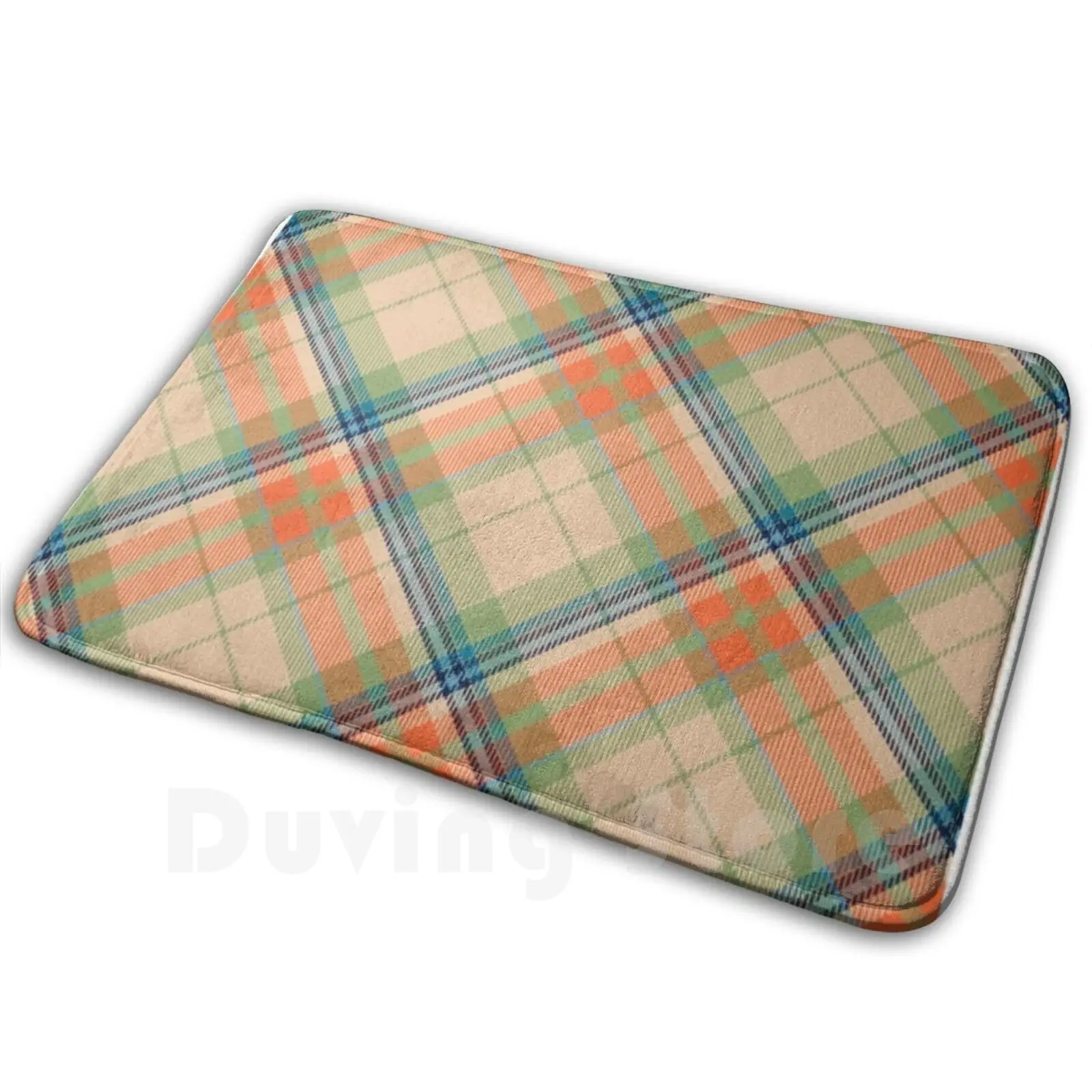 Tartan Scotland Carpet Mat Rug Cushion Soft Non-Slip Tartan Scottish Outlander Black Scotland Clan Red Sassenach Scot Scots