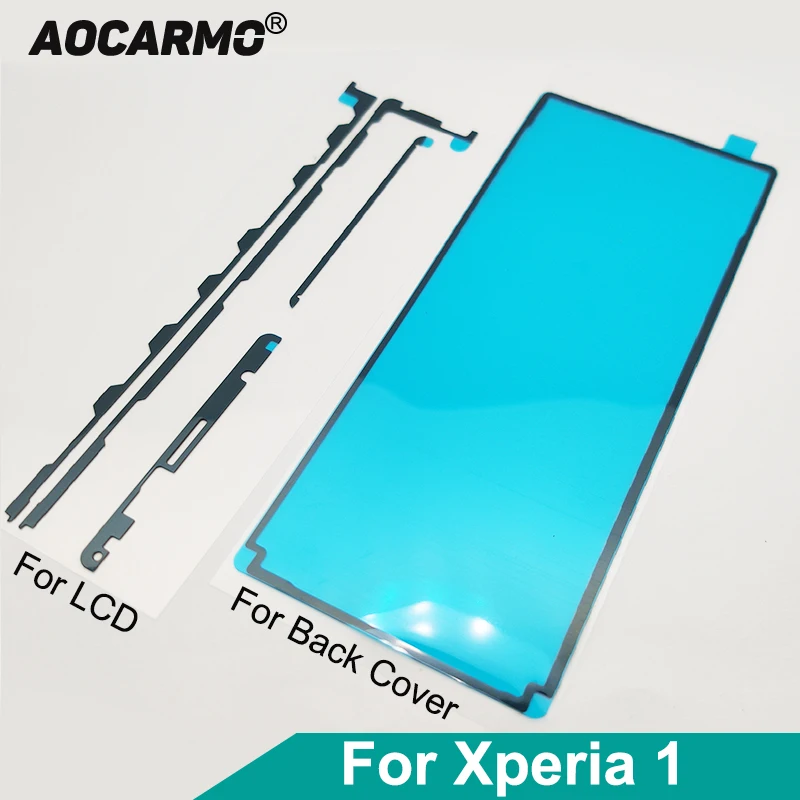 Dower Me For SONY Xperia 1 / XZ4  J9110 X1 Front Frame Screen LCD Adhesive Rear Housing Door Back Cover Sticker Tape Glue