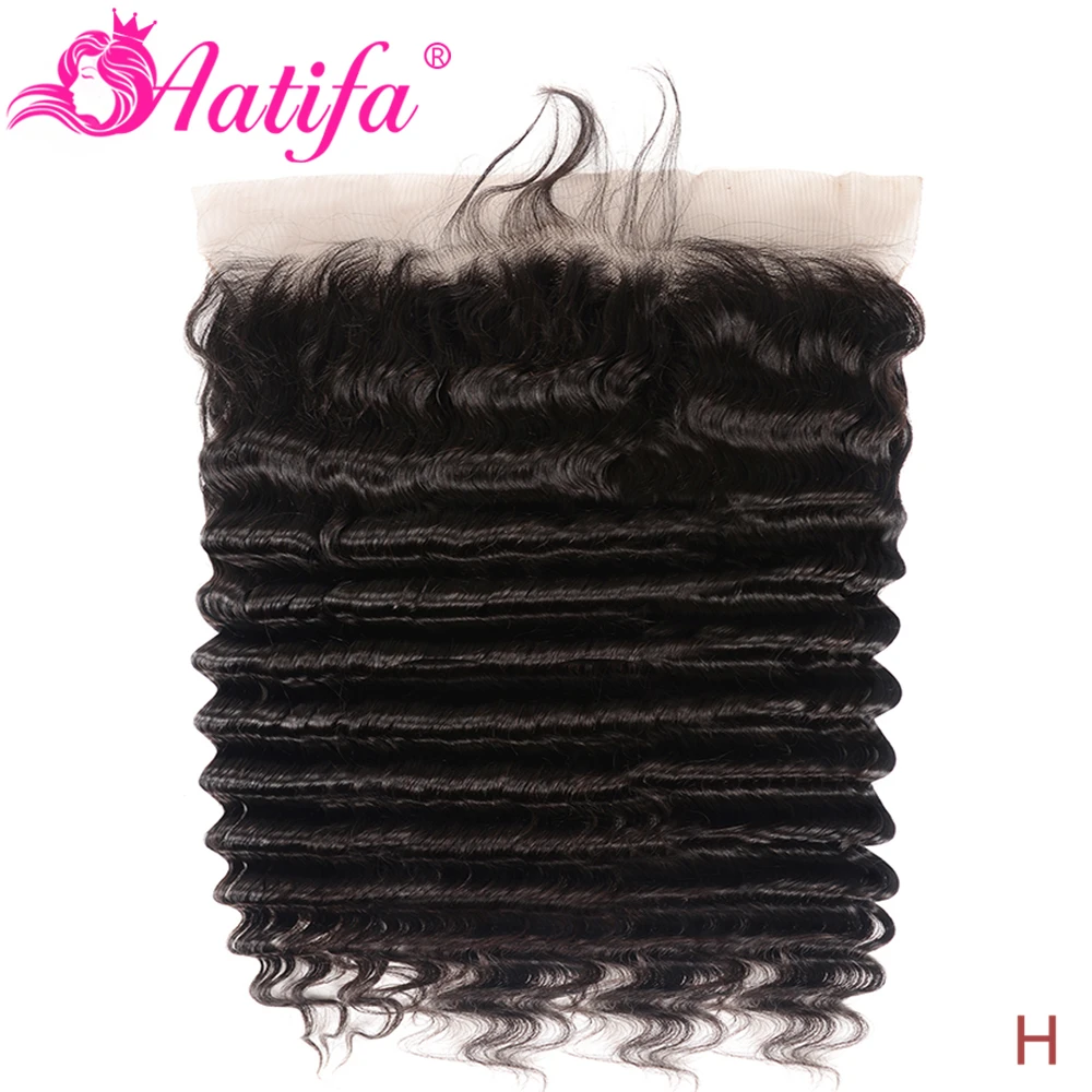 13x4 Lace Frontal Peruvian Loose Deep Wave Frontal 100% Remy Human Hair Frontal 8-20 Inch Aatifa Lace Frontal