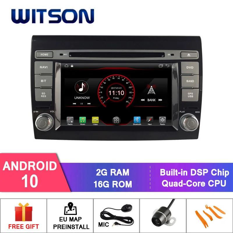 WITSON Android 8,1 автомобильный dvd-плеер для FIAT BRAVO встроенный OBD функциональное Зеркало Ссылка для Android Mobile + iPhone