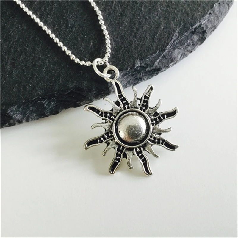 Handmade Sun Necklace , Sun Jewellery , Sunshine, Jewellery ,sun Pendant , Simple Necklace , Sunshine , Sun Gifts