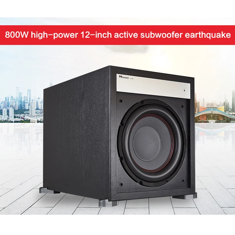 

800W 12-inch Ultra-high Power Subwoofer V350 Fever-level HiFi Active Subwoofer DIY Home Subwoofer Great Earthquake Home Theater