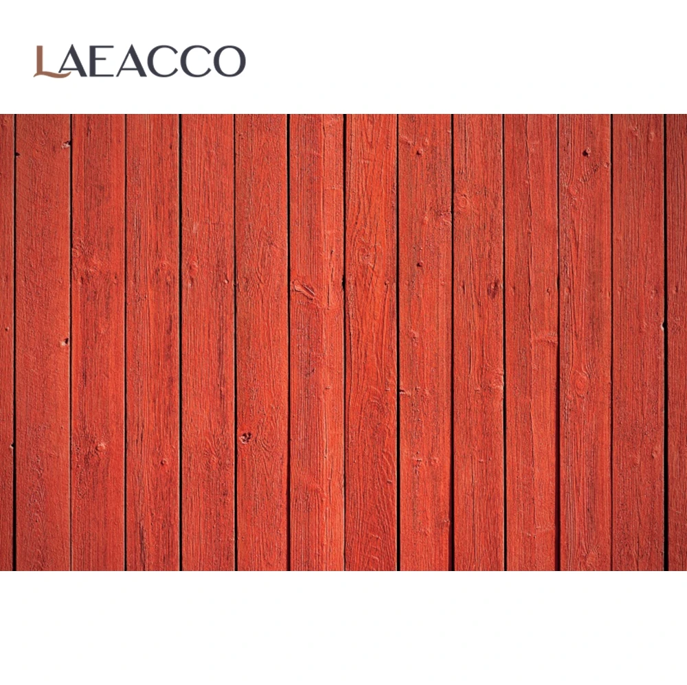 Laeacco Red Wooden Board Blank Wall Baby Pet Food Photography Background Photographic Backdrop For Photo Studio Photozone